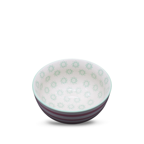 Bol Patricia rayures roses, Ø13,5 cm - Bloomingville