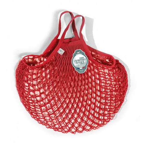 Filet "Rouge anémone" petites anses - Filt